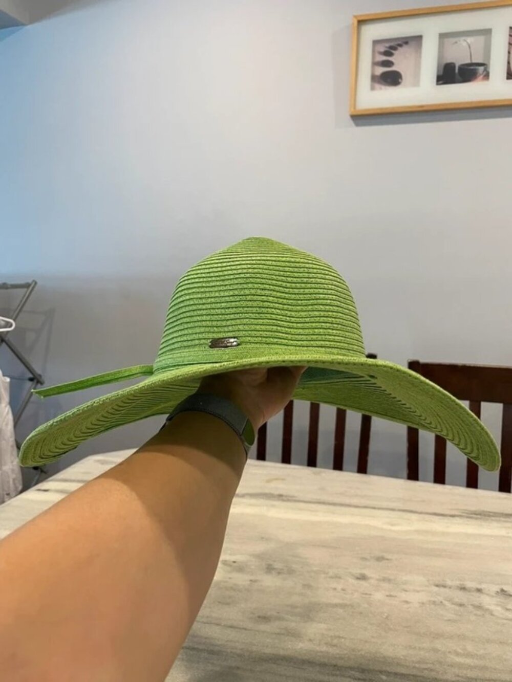 Sun N Sand Green Wide-Brim Sun Hat